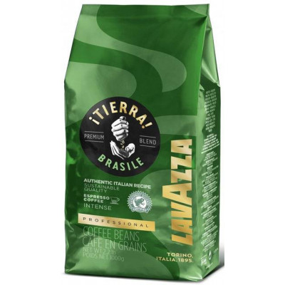 Кофе LAVAZZA Tierra Brazil (verde) в зернах 1 кг