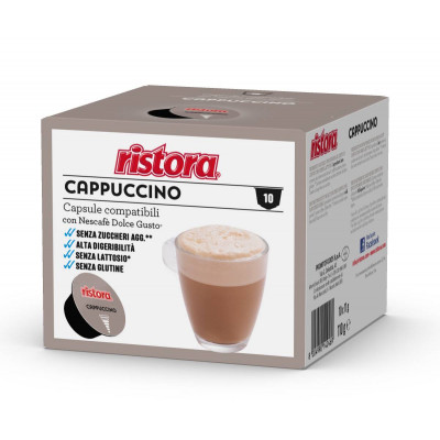 Капучино Ristora, кавовий напій для системи Dolce Gusto, 10 капсул